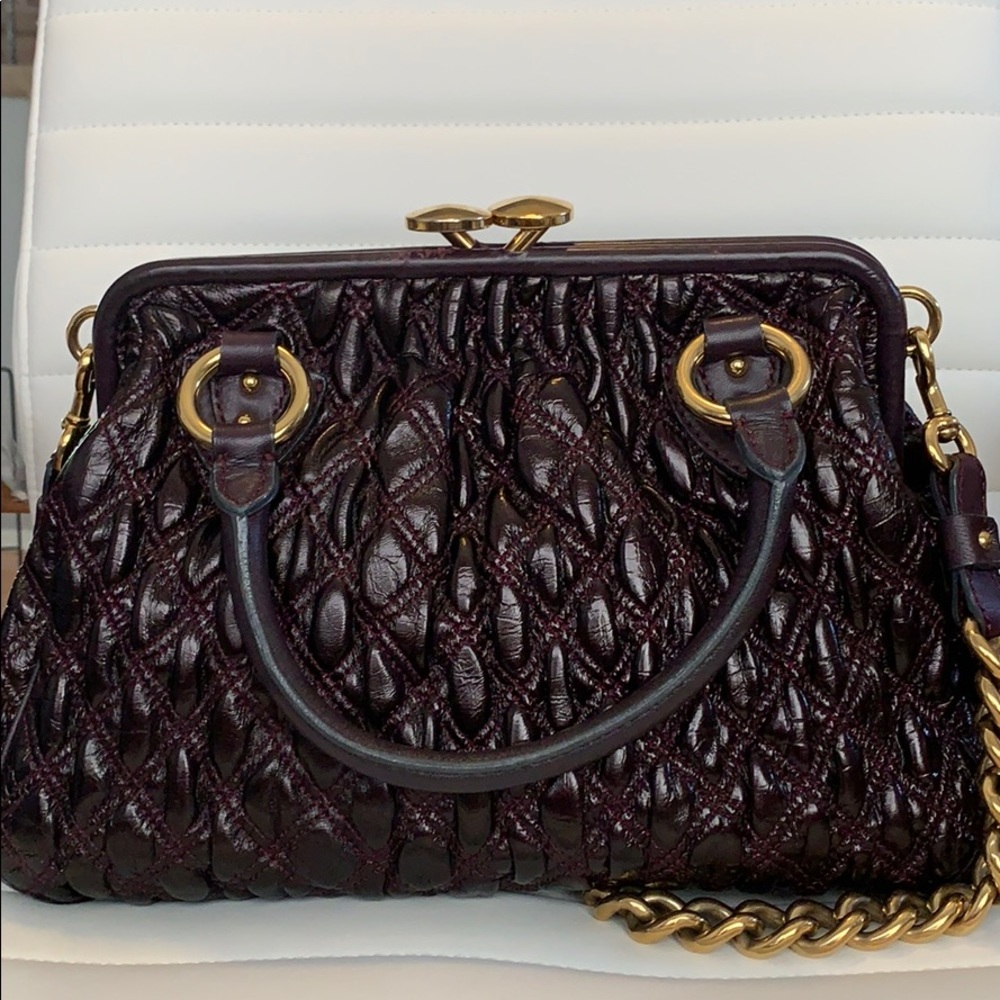 NEW Marc Jacobs Stam Quilted Leather Satchel - Picture 3 of 8